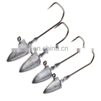 Fishing hook with jig  lead head lure  arrow  bulk unpainted  jig heads  fishing