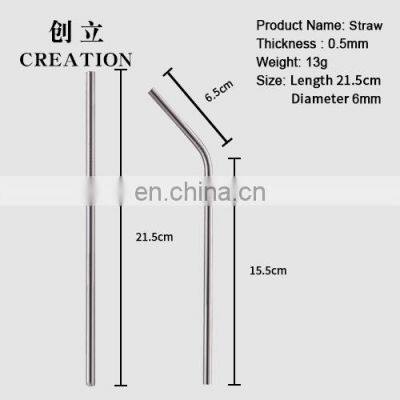 Factory Direct Reusable Metal Drinking Straws Stainless Steel photo-2