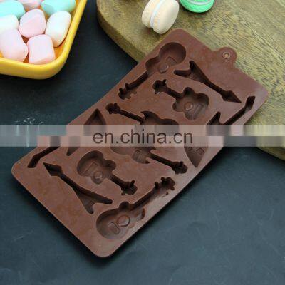 Silicone Guitar Chocolate Mold, Guitar Candy Mold Trays, Not Sticky Cake Decoration Mold photo-5