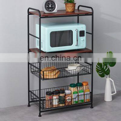 Hot Sale In 2022 Movable Kitchen Shelf Storage Racks Storage Cabinet Shelf photo-2
