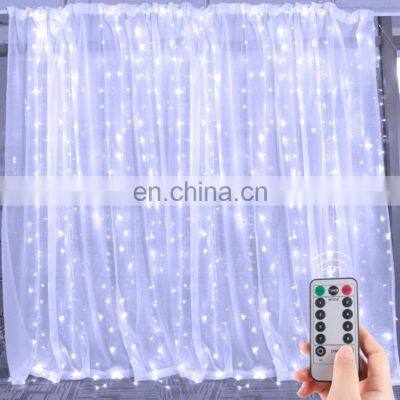 8function Wedding Decoration 300L USB Powered Christmas Curtain String lights for windows