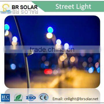 long life octagonal round solar street light with pole
