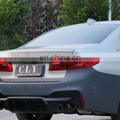 High Guality Rear Lip For BMW 5 Series G30G38 Modified M5 Bright Black Diffuser photo-5