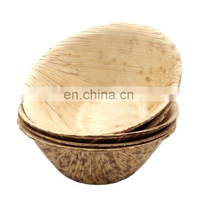 Natural Areca Palm Leaf Bowl Disposable Biodegradable/ Eco friendly Areca Palm Leaf