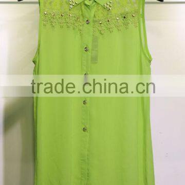 tassel lace with iron tablet for ladies top