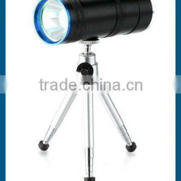 double sided led fishing flashlight with white and blue light