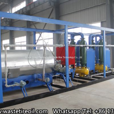 Free installtion Small scale skid-mounted Waste Tire/Plastic Pyrolysis Plant Waste to oil Recycling Machine