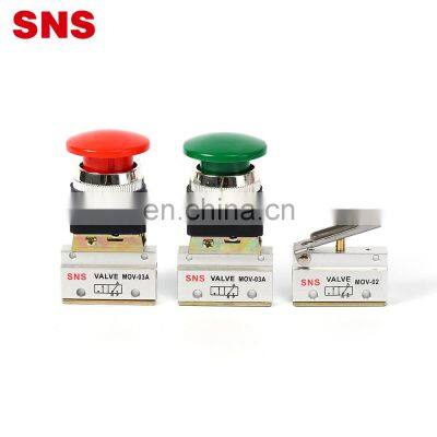 SNS MOV Series 1/8 Electric Roller Lever Pneumatic Mechanical Control Valve With Botton photo-3