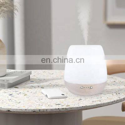 Wholesale Hotel Lobby Room Tabletop Electric Bamboo Ceramic Air Humidifier Nano Cool Mist Ultrasonic Essential Oil Diffusers photo-2