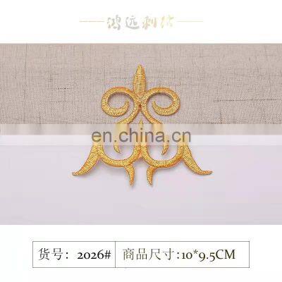 Gold and Silver Embroidery Subsidy Patch Clothing Decoration photo-2