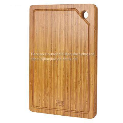 Wholesale Larger Bamboo Chopping Board With Juice Groove Have Hole Thick Kitchen Food Serivng Charcuterie Cutting Boards photo-2