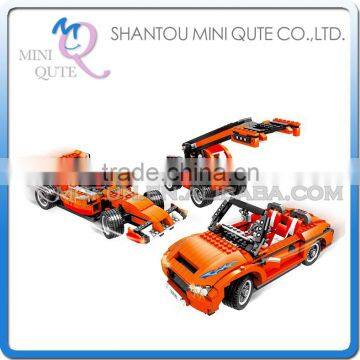 Mini Qute DIY boy 3 in 1 Engineering excavator grab vehicle truck action figure plastic building block educational toy NO.25905