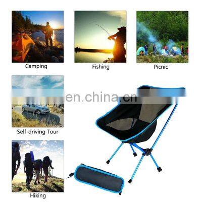 Camping Folding Chair Max Load 150kg Portable Lightweight Chair For Office Home Hiking Picnic BBQ Beach Outdoor Fishing Chairs photo-3