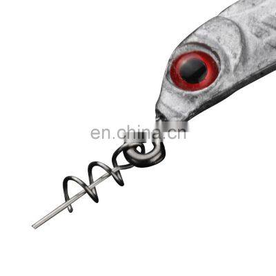 JOHNCOO Weighted Swimbait Hooks With Blade Attachment Fishing Lures Jig Heads Weighted Twistlock Crankbait Fishing Spinner Bait photo-2