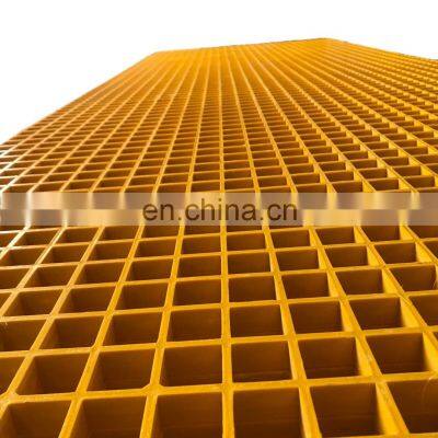 38mm*38mm High strength Fiberglass Molded Grating Frp Grating For Car Wash Floor