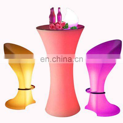 coffee shop hotel led bar furniture cocktail tables and chairs led light furniture living room sofas party bar table and chair