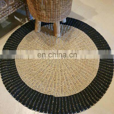 Hot Deals 100% Hand Woven Seagrass Rug Decor Carpet Picnic Mat Straw Floor Mat Vietnam Supplier