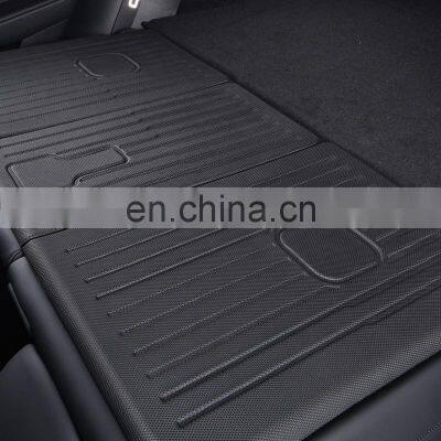 For Tesla Model Y Trunk Mat Cargo Liner Trunk Liner TPE Rubber Trunk Mat & Seats Back Cover Anti-Kick Pad Model Y Accessories photo-3