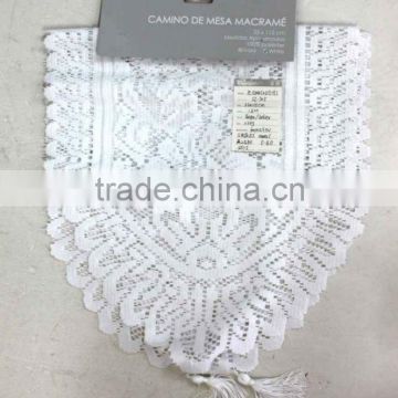 1PC Hot Sale Wholesale Polyester Lace Solid Table Runner