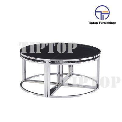 Modern Living Room Gold Stainless Steel Frame Small White Marble Desktop Sofa Center Table photo-2