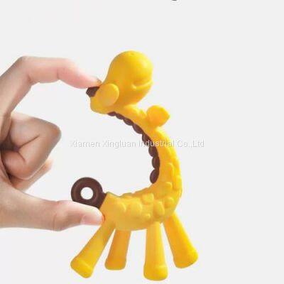 Baby Molars Soothe Giraffe Gums Baby Oral Period Toys 5, 6 Months and More Than 8 Can Chew Silica Gel photo-3