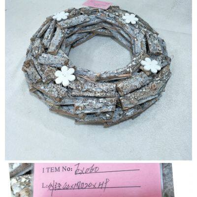 Poplar Bark Flower Wreath photo-3