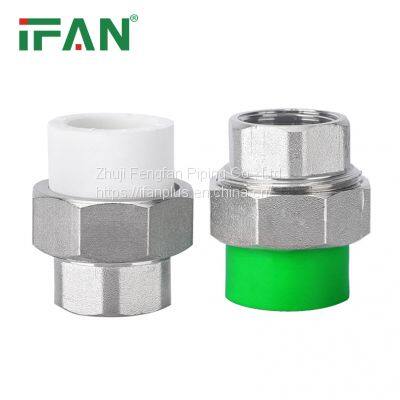 IFAN High Pressure Pn25 20-110mm Plastic Plumbing PPR Water Tube Union Fittings