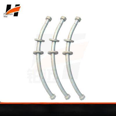 Subway Segment Bolts, High-speed Rail Tunnel Arc Screws M30 Hot-dip Galvanized Double-ended Connecting Pair photo-3