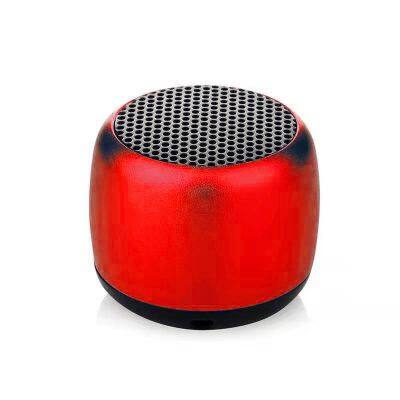 Small Portable  Metal Speaker Portable Super Mini Small Steel Hot Gift Loudly  Wireless Mini Small Stereo Outdoor Speaker