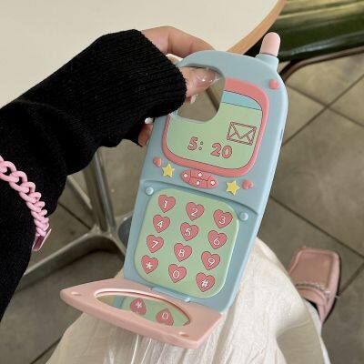 The Three-dimensional PHS Flip Mirror Holder Protects the Shockproof Mobile Accessory Phone 12 13 14 15 Pro Max photo-4