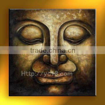 oil painting on canvas decoration buddha head hand painted