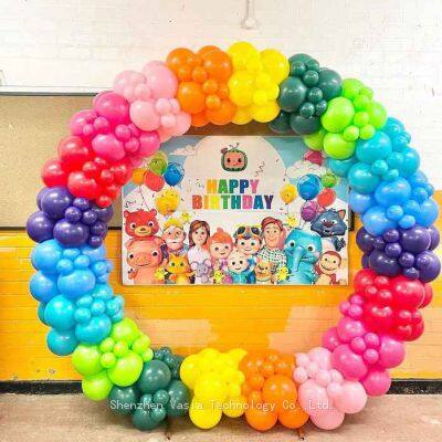 Bulk Order 12 Inch Rainbow Balloon Sets - 50-150 Pcs, Assorted Colors, Customizable for Retailers