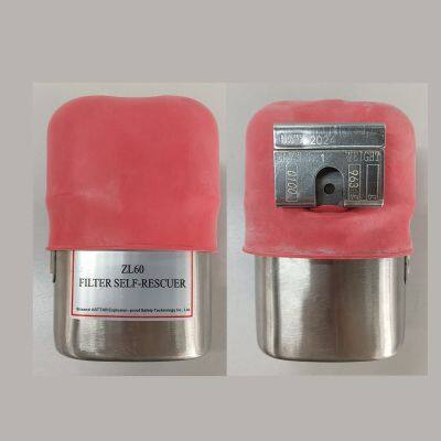 ZL60 60 minutes carbon monoxide mining filter self rescuer