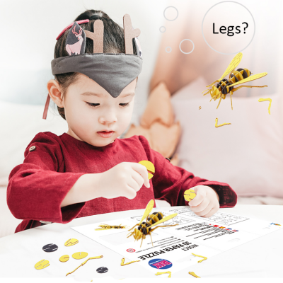 3D Insect Paper Model Bee Assembly Model Paper Crafts 3D Puzzle DIY Toys Gifts for Kids and Adults Teens Boys Girl photo-4