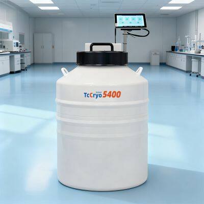 French Cryobank 5400 Polynesia vapor phase liquid nitrogen tank TcCryo cryogenic freezer liquid nitrogen