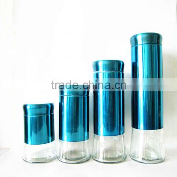 colored glass canning jars glass herb storage jars glass airtight storages jars