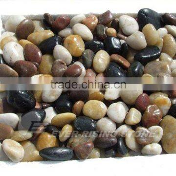 Mixed Colour polished pebbles