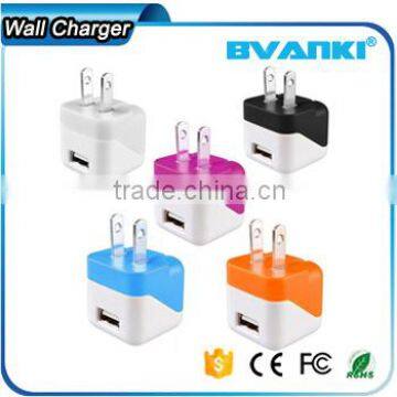 New products 2016 innovative product universal 5v 1a Colorful foldable Home and Travel USB Charger for iPhone 7 Wall Charger