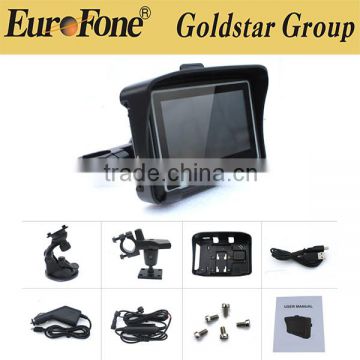 Wholesale 4.3 inch IP57 motorcycle accessory gps navigation,with free world map