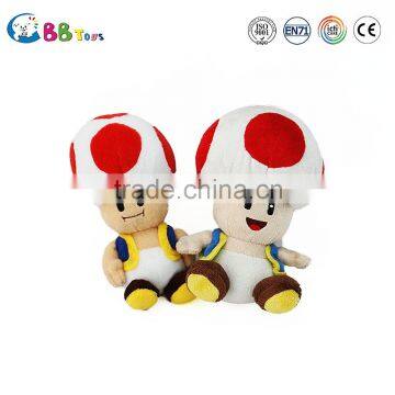 ICS Authorization factory cartoon mushroom plush toy holiday stuffed toy for kids