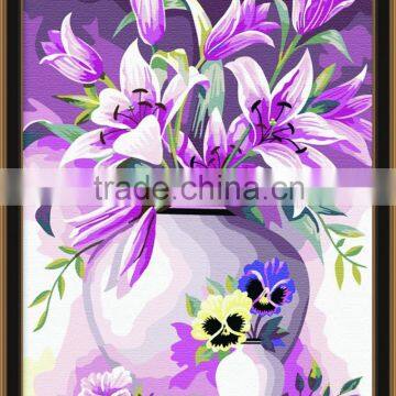 DIY digital oil painting by numbers flower oil painting for living room 5061