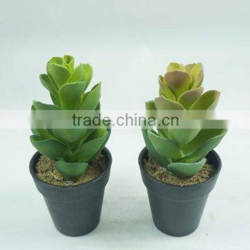 Artificial lotus plants with plastic pot for home decoration