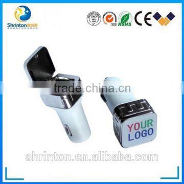5v 2.4A usb car charger adaptor 2 port with ce fcc rohs approval