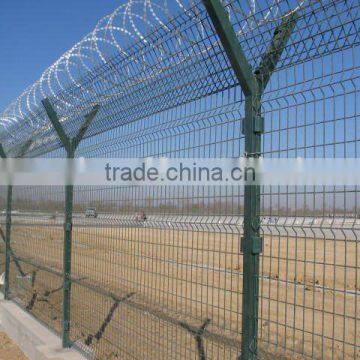 wire mesh fence with razor wire (manufacturer)