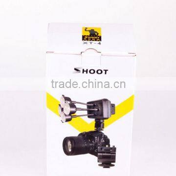 Shoot XT-4 LED Video Light Lamp 8 x 2W Bulbs 6300K Color Temperature + Hot Shoe Bracket for Canon Sony Camera DV Camcorder photo-6