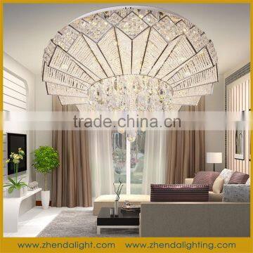 transparent color modern led crystal chandelier dining room&home led ceiling light fixtures