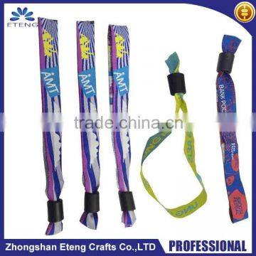 PROMOS Customized logo embroidered fabric bracelets