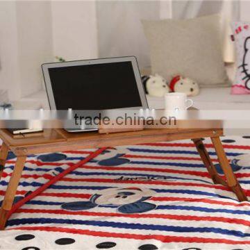 wooden small folding recliner laptop table