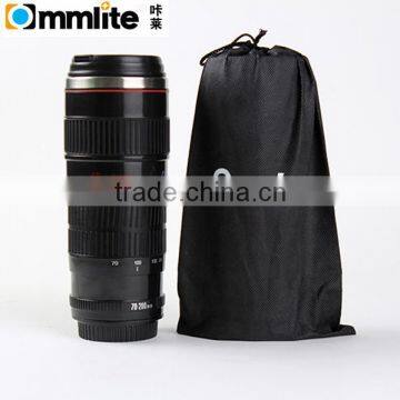 Small Black 2 Generation Stainless Steel Camera Lens Mug Cup for Canon 70-200MM photo-2