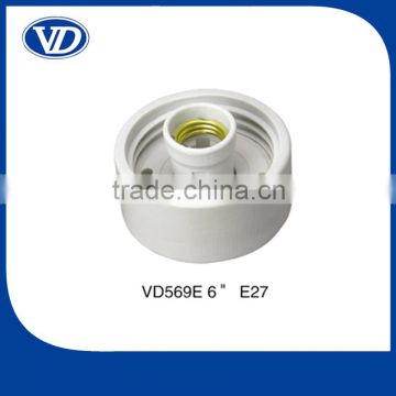 E27 ceramic wall socket VD569E 6"